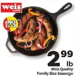 Weis Markets Weis Quality Family Size Sausage offer