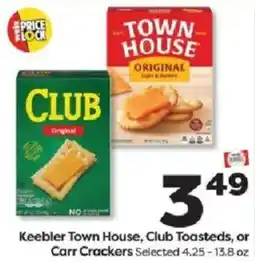 Weis Markets Keebler Town House, Club Toasteds, or Carr Crackers offer