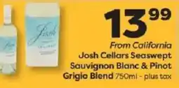 Weis Markets Josh Cellars Seaswept Sauvignon Blanc & Pinot Grigio Blend offer