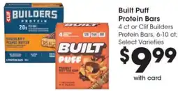Gerbes Built Puff Protein Bars or Clif Builders Protein Bars offer