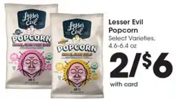 Gerbes Lesser Evil Popcorn offer