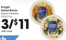 Gerbes Kroger Salad Bowls offer