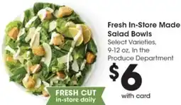 Gerbes Fresh In-Store Made Salad Bowls offer