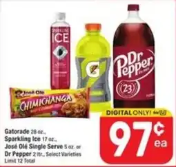 Randalls Gatorade Sparkling Ice José Olé Single Serve Dr Pepper offer