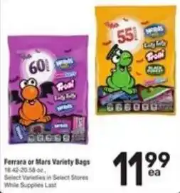 Randalls Ferrara or Mars Variety Bags offer