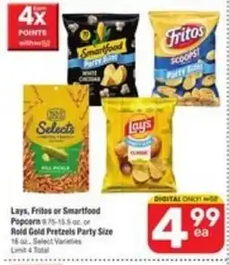 Randalls Lays, Fritos or Smartfood Popcorn offer