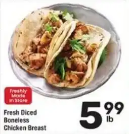 Randalls Fresh Diced Boneless Chicken Breast offer