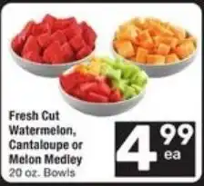 Randalls Fresh Cut Watermelon, Cantaloupe or Melon Medley offer