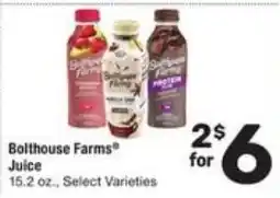 Randalls Bolthouse Farms Juice offer