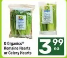 Randalls O Organics Romaine Hearts or Celery Hearts offer