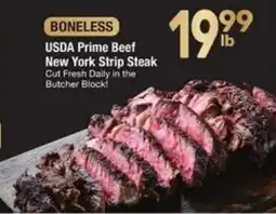 Randalls Boneless Usda Prime Beef New York Strip Steak offer