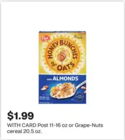 CVS Post 11-16 oz or Grape-Nuts cereal 20.5 oz offer