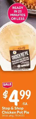 Stop&Shop Stop & Shop Chicken Pot Pie offer