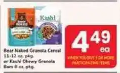 Safeway Kashi Bear Naked Granola Cereal or Kashi Chewy Granola Bars offer