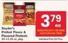 Safeway Snyder's Pretzel Pieces & Flavored Pretzels offer