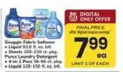 Safeway Snuggle Fabric Softener offer
