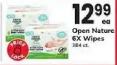 Safeway Open Nature 6X Wipes offer