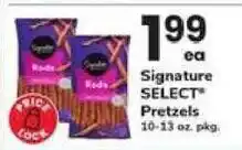 Safeway Signature Select Pretzels offer