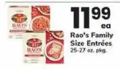 Rao's Family Size Entrées
