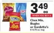 Safeway Chex Mix, Bugles or Gardetto's offer