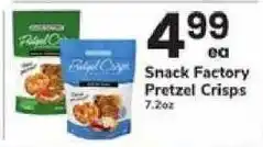 Safeway Snack Factory Pretzel Crisps offer