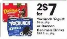 Safeway Yocrunch Yogurt or Dannon Danimals Drinks offer