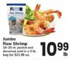 Safeway Jumbo Raw Shrimp offer