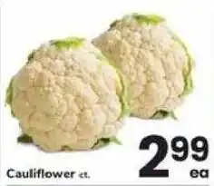 Safeway Cauliflower ct. offer