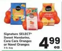 Safeway Signature SELECT Sweet Mandarins, Cara Cara Oranges or Navel Oranges offer