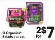 Safeway O Organics Salads offer