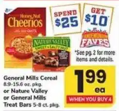 Safeway General Mills Cereal or Nature Valley or General Mills Treat Bars offer