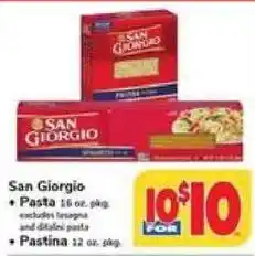 Safeway San Giorgio pasta offer