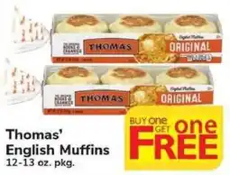 Safeway Thomas' English Muffins offer