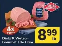 Safeway Dietz & Watson Gourmet Lite Ham offer