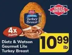 Safeway Dietz & Watson Gourmet Lite Turkey Breast offer