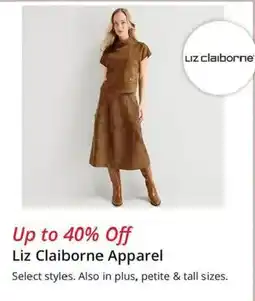 JC Penney Liz Claiborne Apparel offer