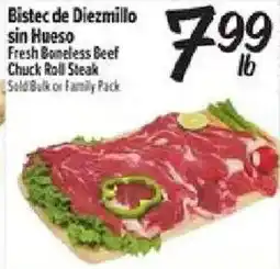 El Super Fresh Boneless Beef Chuck Roll Steak offer
