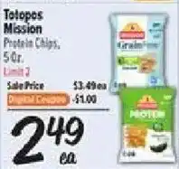El Super Totopos Mission Protein Chips offer