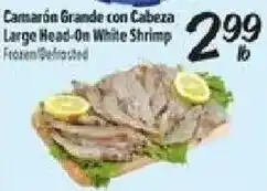 El Super Large Head-On White Shrimp offer
