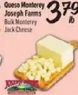 El Super Joseph Farms bulk monterey jack cheese offer