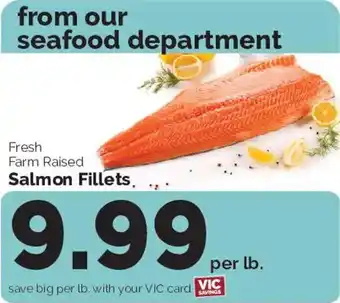 Fresh Farm Raised Salmon Fillets