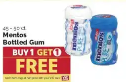 Harris Teeter Mentos Bottled Gum offer