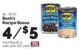 Harris Teeter Bush's Recipe Beans offer