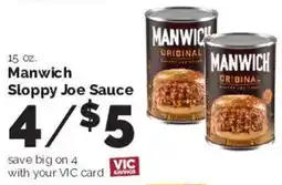 Harris Teeter Manwich sloppy joe sauce offer