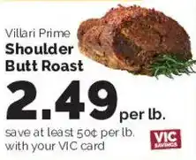 Harris Teeter Villari Prime Shoulder Butt Roast offer