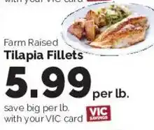 Harris Teeter Farm Raised Tilapia Fillets offer