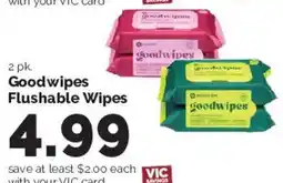 Harris Teeter Goodwipes flushable wipes offer
