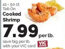 Harris Teeter Tail-On Cooked Shrimp offer