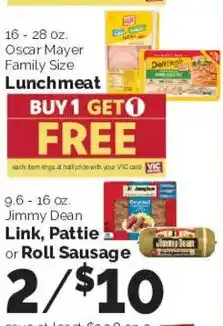 Harris Teeter Oscar Mayer Lunchmeat offer