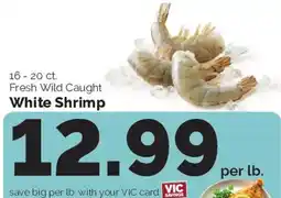 Harris Teeter Fresh Wild Caught White Shrimp offer